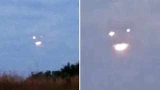 Watch Strange Glowing UFO Lights with Changing Shape over Norwalk, Iowa - FindingUFO