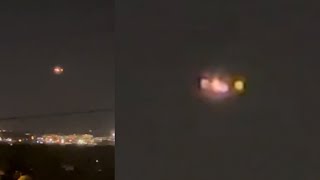 Watch Strange Brightly Lit UFO Sighted Hovering Over Albuquerque In New Mexico