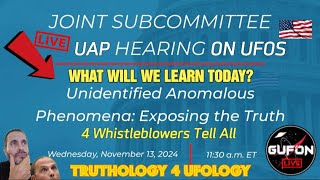 Watch LIVE! Joint Subcommittee UAP Hearing On UFOs