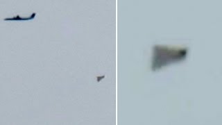 Watch Mysterious Dark Pyramid Shaped UFO Near Passing Planes over Scarborough, Ontario - FindingUFO