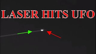 Watch LASER REFLECTS OFF A UFO!/ LASER LIGHTS UP INVISIBLE UFO! 2/16/18