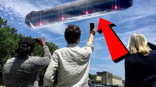 Watch BREAKING UFO NEWS! CLEAR VIDEO MASSIVE CYLINDRICAL UFO!!