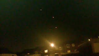 Watch UFO Sighting with Red Formation Lights in Workington, Cumbria (England) - FindingUFO