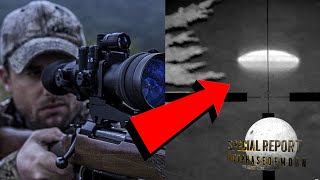 Watch Hunter Captures CRAZY FLYING SAUCER UFO In The Crosshairs!! WHOA! MAJOR MEDIA COVER-UP?