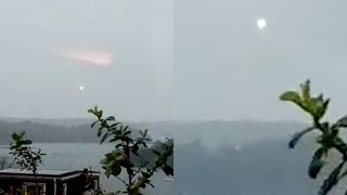 Watch Woman Records Glowing UFO Orb During Rainstorm over Plymouth (UK) - FindingUFO