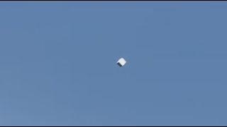 Watch Huge White Cube Shaped UFO Seen Hovering  Over Prague, The Czech Republic July 31, 2024