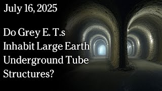 Watch July 2, 2025 - Do Grey E. T.s Inhabit Large Earth Underground Tube Structures?
