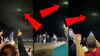 Watch MASSSIVE UFO Sighting Santa Monica CA Hundreds Of People In Shock! 2022