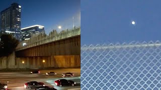 Watch Bright Glowing UFO Orb Observing The Skies Sighted over Highway in Atlanta, Georgia