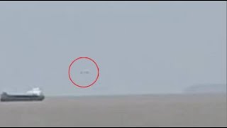 Watch Huge Silver UFO Filmed Hovering Near Ship On The Bristol Channel In The United Kingdom. May 18, 2020