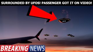 Watch Commercial Airliner Surrounded By UFOs! Passenger Got It On VIDEO! Watch Now!