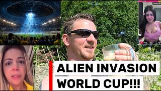 Watch ALIEN INVASION AT WORLD CUP TONIGHT!!