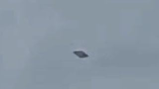 Watch Flying Saucer Shaped UFO Sighted Hovering Over Miami, Florida.