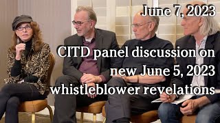 Watch June 7, 2023 - Contact In The Desert panel discussion on new whistleblower revelations on 2023-06-05