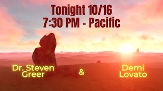 Watch Dr. Steven Greer & Demi Lovato #CE5 Contact Meditation