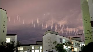 Watch Mysterious Pillars Of Lights Appear Over South Korea's Jeju Island On October 26, 2022