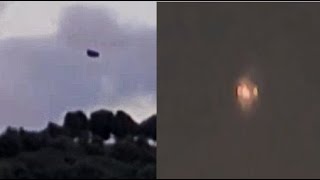 Watch Huge Black Triangel Shaped UFO Sighted Over England & Brightly Lit UFO Sighted Over New Mexico.