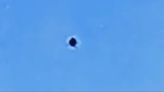 Watch Black Sphere Shaped UFO Filmed Moments Before Vanishing Into Thin Air Over Sand Springs, Oklahoma.