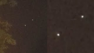 Watch Are These Two Chasing UFOs? Incredible UFOs Sighted Moving Out Of Way over Fayetteville in Arkansas