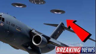 Watch BREAKING NEWS!?SKY SIEGE! 3 UFOs Hunt Military Jet at 30,000ft!