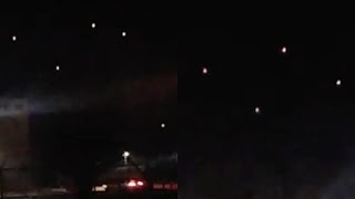 Watch Cluster of Bright UFOs in Strange Square Formation Hovering over El Paso (Texas) - FindingUFO