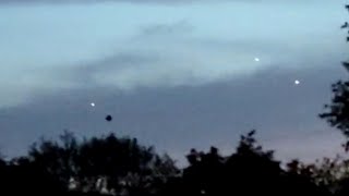 Watch Multiple Glowing UFO Orbs Sighted Flying and Disappearing in Clouds over Colbert County in Alabama