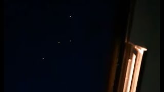 Watch Flotilla Of Multi-colored UFO Orbrs Spotted Passing Over Family Home In Cheshire, England