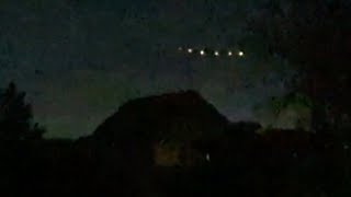 Watch Seven Incredible Bright UFO Lights Captured Hovering above House over Lampa, Chile