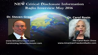 Watch Dr. Steven Greer on Carol Rosin Show - May 2016