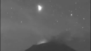 Watch Triangle Shaped UFO Sighted On Web-Cam Over Popocatepetl Volcano, Mexico. May 8,2024