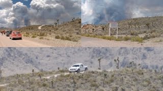 Watch Area 51 Front (Line) Gate Visited and Filmed During Big Fire Smoke - FindingUFO