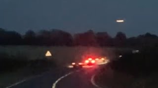 Watch Large Illuminated Glowing UFO with Orange Lights Seen over Wiltshire, Stonehenge (UK)