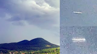 Watch Fast Moving Cylindrical Shaped UFO Captured By Drone Over Csobánka, Hungary