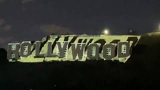 Watch HOLLYWOOD Sign Projection Technology Never Seen Before!