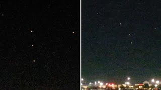 Watch Multiple Bright UFOs with Formation Lights over Jacksonville, Florida - FindingUFO