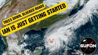 Watch Live HURRICANE IAN on LOCATION, DRIVING BEFORE THE WORST HIT