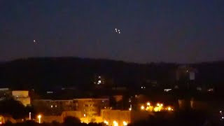 Watch Four Strange Bright Moving UFO Lights Sighted over Marseille in France