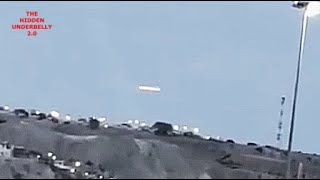 Watch Huge Illuminated Cigar Shaped UFO Spotted By Truck Driver At Paita Port In Peru. October 20, 2021