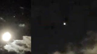 Watch Incredible Bright UFO Orb Sighted Manoeuvring Away From The Moon Over Palm Desert, California