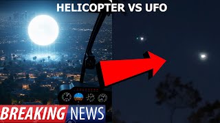 Watch HELICOPTER VS UFO CRAZY NEAR COLLISION OVER LA!