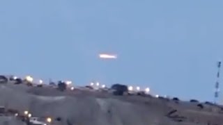 Watch Huge Illuminated Cylindrical Cigar Shaped UFO Filmed By Truck Driver over Paita Port in Peru