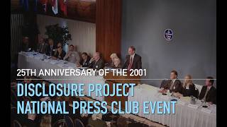 Watch 25th Anniversary of the 2001 Disclosure Project Press Conference National Press Club event